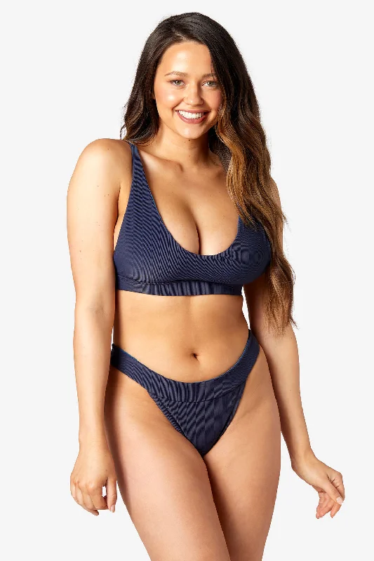 Ruched bikini with fabric gathers for a slimming effectThe Dreamer Top