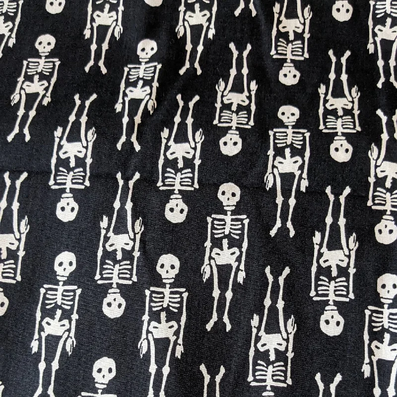 Ruffled Women Dress with Multiple Layers for a Playful and Girly StyleSpooky Cute Dresses & Blouses - Black and White Skellies Print - Made to Order