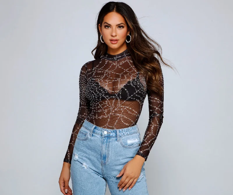 Plaid Women Long Sleeve Top for a Preppy VibeSpooky And Stylish Vibes Bodysuit