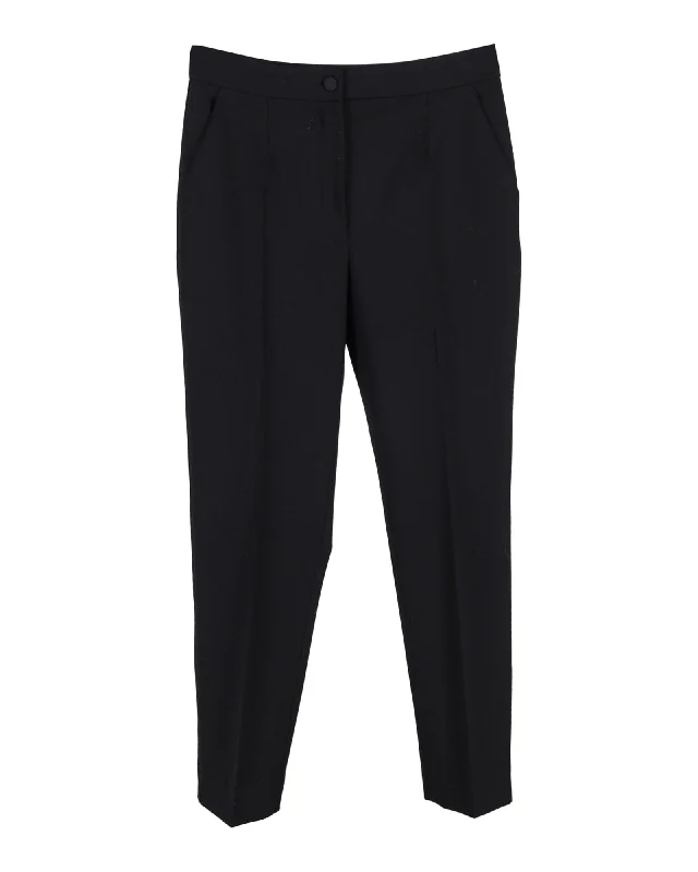 Dolce & Gabbana Tapered Trousers in Black Wool