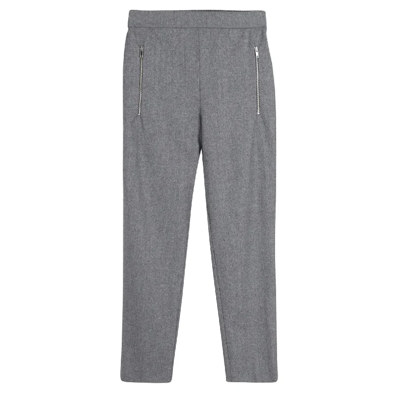 Stella McCartney Straight-Leg Trousers in Grey Wool