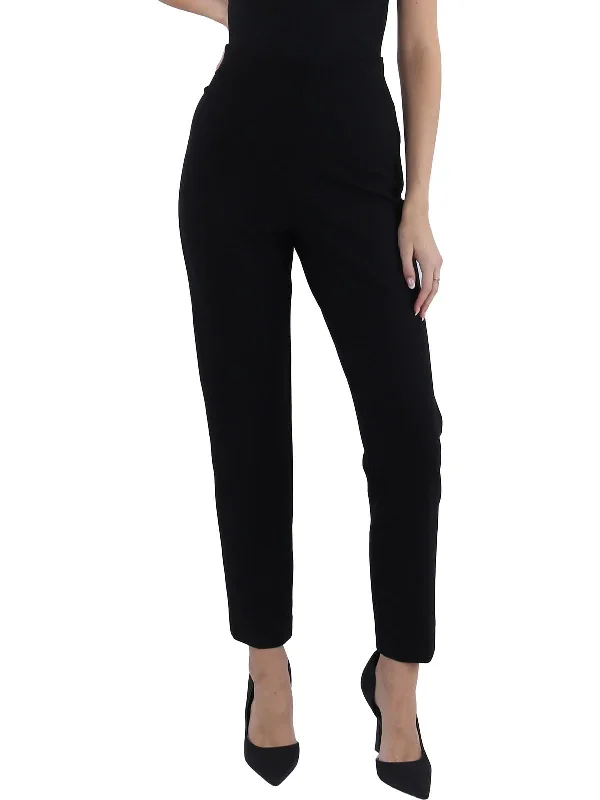 Womens High Rise Knit Skinny Pants