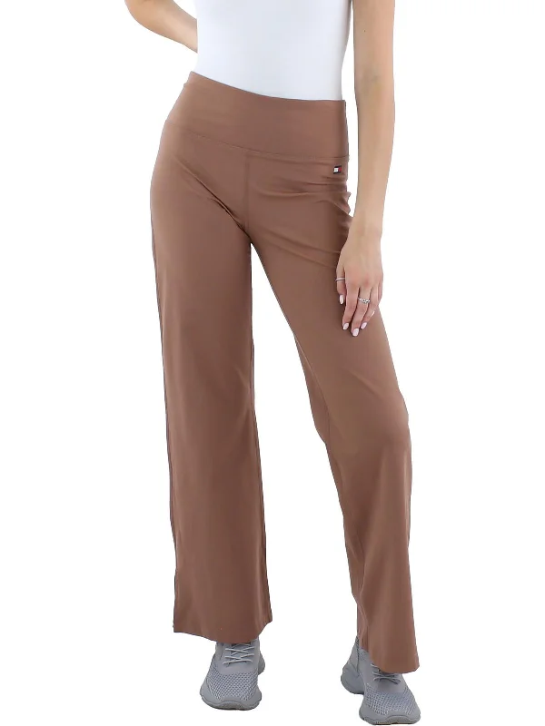 Womens Logo Stretch Flared Pants