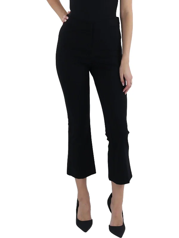 Womens Mid Rise Stretch Ankle Pants