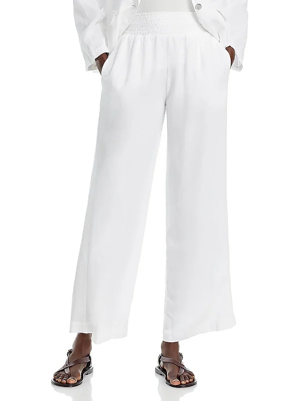 Womens Tencel Wide Legs Wide Leg Pants