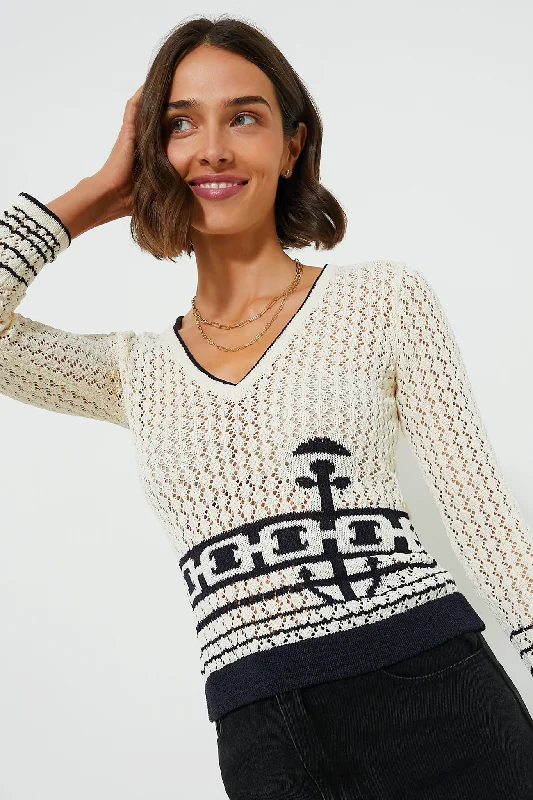 Cable - Knit Women Sweater with Intricate PatternsAnchor Skylar Sweater