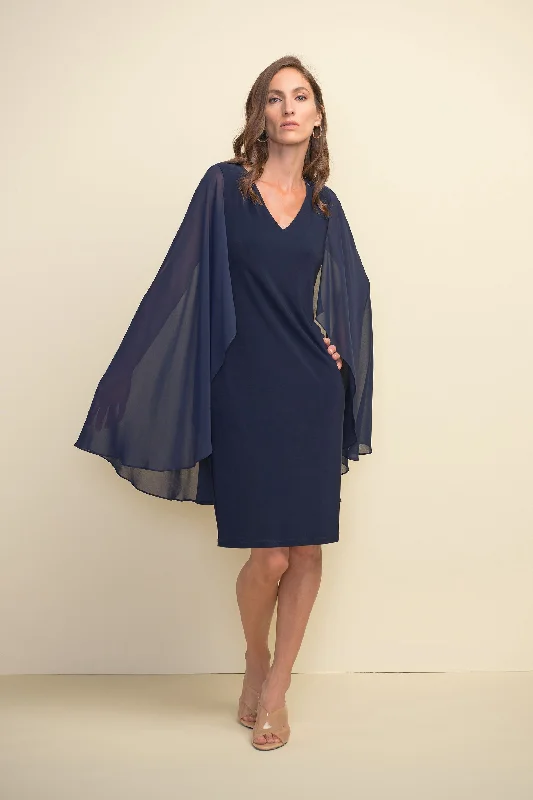 Oversized Women Sweater for a Cozy and Fashionable LookJoseph Ribkoff Chiffon Cape Dress