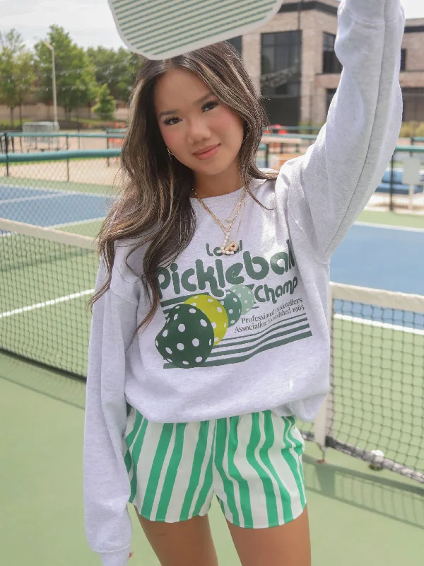 Lightweight Women Sweater for Spring and FallFRIDAY + SATURDAY - PICKLEBALL CHAMP SWEATSHIRT