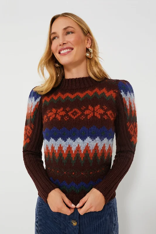 Organic Cotton Women Sweater for an Eco - Friendly ChoiceRust Roloh Pull