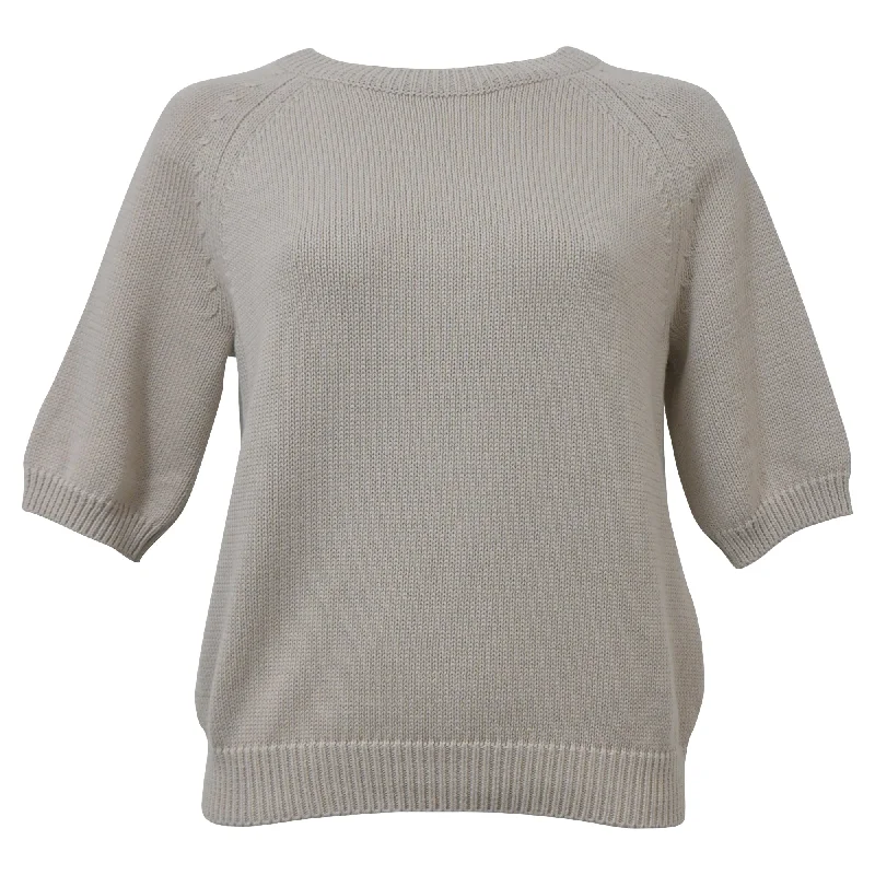 Lightweight Women Sweater for Spring and Fall'S Max Mara Corinne Sweater in Ecru Cotton