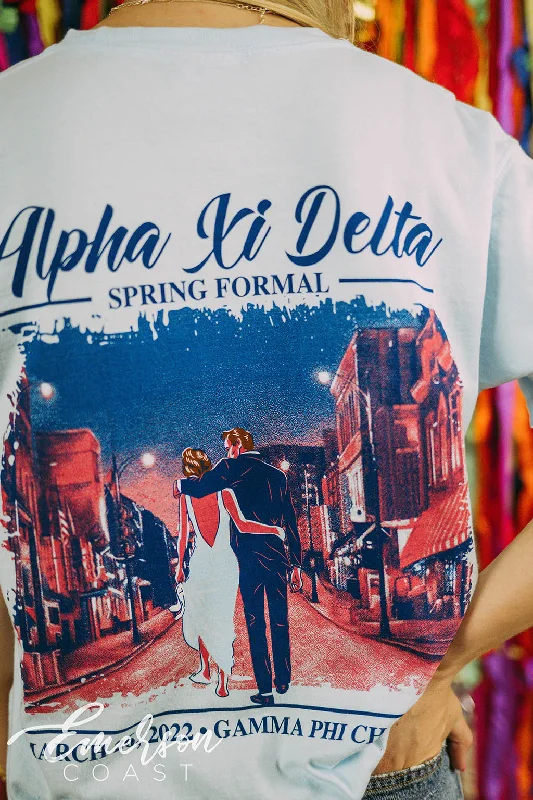 Plus Size Women T Shirt for a Comfortable and Flattering FitAlpha Xi Delta Spring Formal Tee