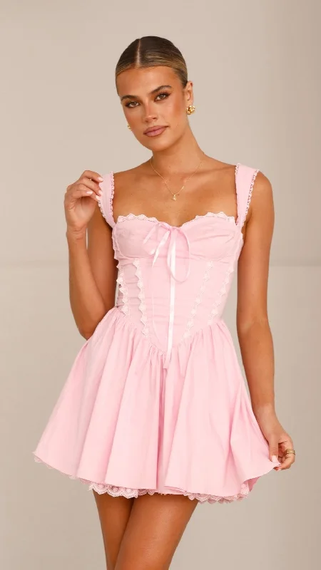 Mini Women Dress with a Short Hem for a Young and Trendy StyleMini Women Dress with a Short Hem for a Young and Trendy StyleAvery Mini Dress - Pink