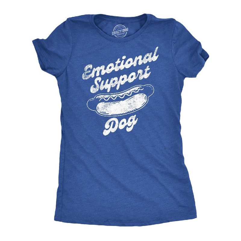 Crew Neck Women T Shirt with a Timeless DesignEmotional Support Dog Women's T Shirt