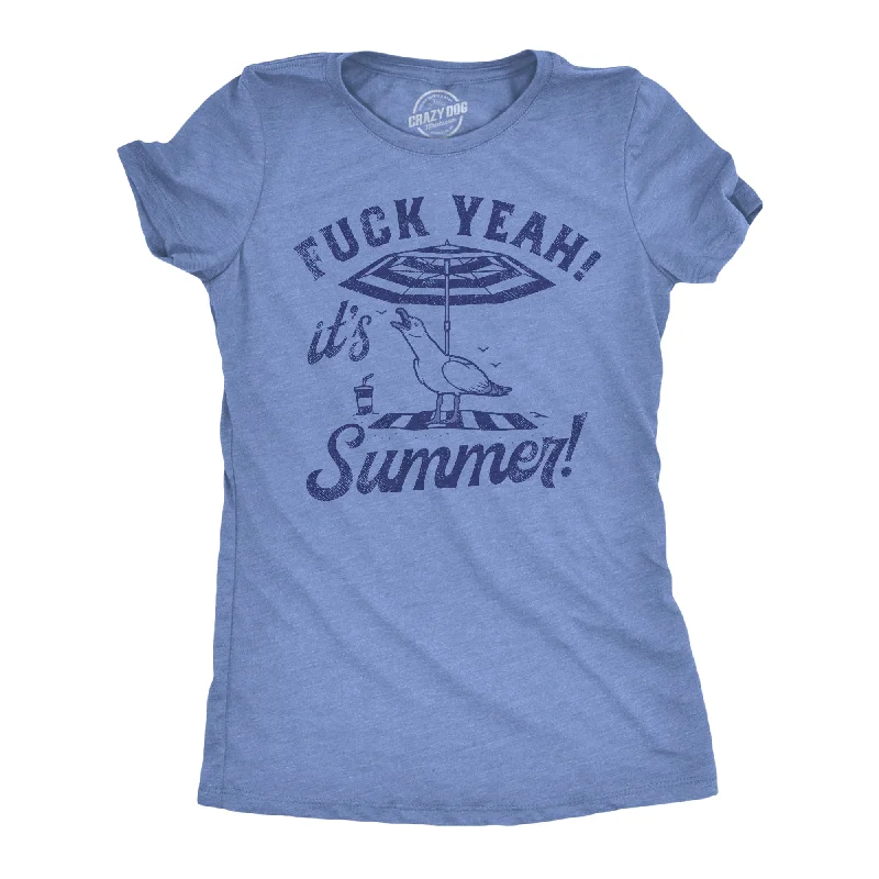 Sleeveless Women T Shirt for Summer ComfortFuck Yeah Its Summer Women's T Shirt