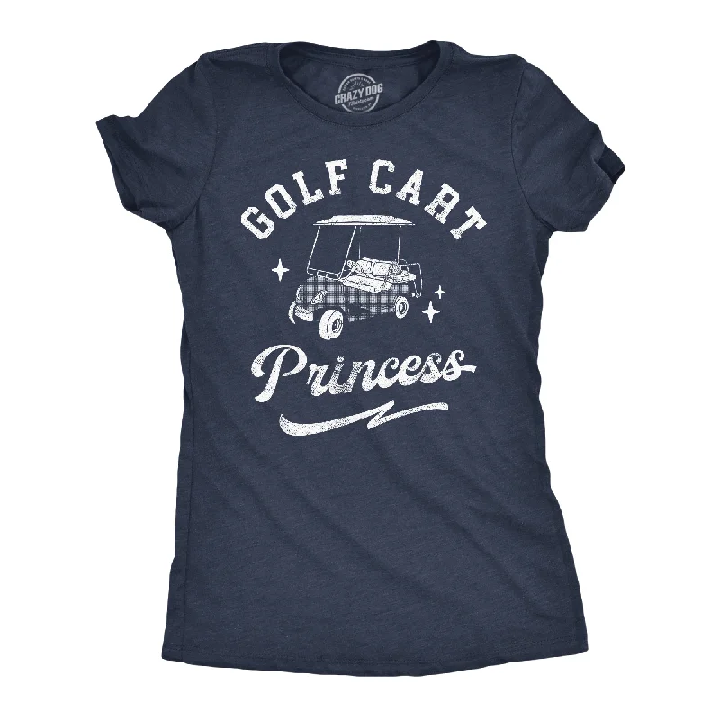 Crew Neck Women T Shirt with a Timeless DesignGolf Cart Princess Women's T Shirt