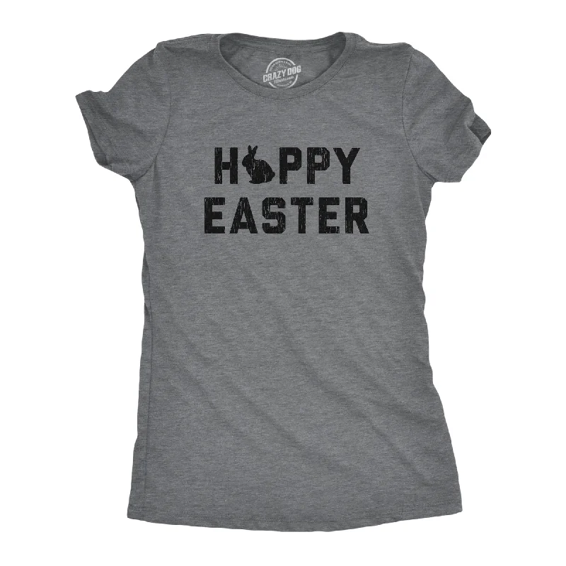 Floral Print Women T Shirt for a Feminine TouchHappy Easter Women's T Shirt