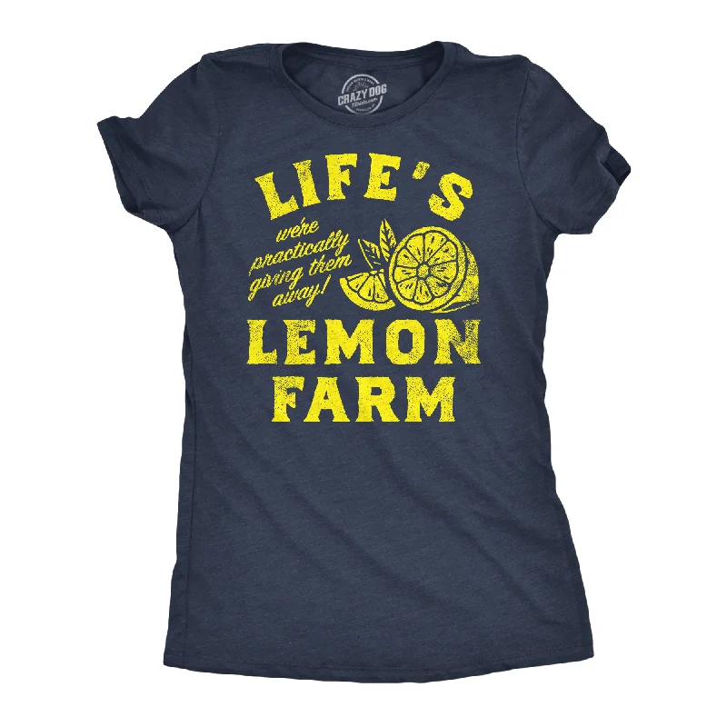 Plus Size Women T Shirt for a Comfortable and Flattering FitLifes Lemon Farm Women's T Shirt