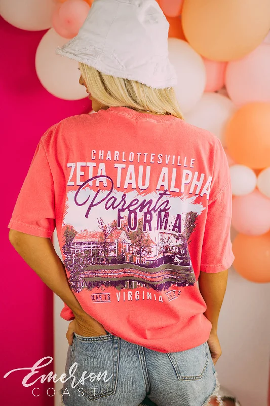 Sheer Women T Shirt for a Stylish and Alluring LookZeta Tau Alpha Parents Formal Tee