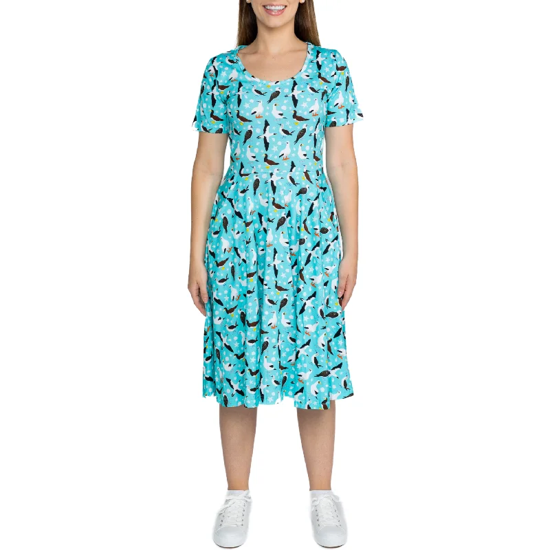 Ruffled Women Dress with Multiple Layers for a Playful and Girly StyleRuffled Women Dress with Multiple Layers for a Playful and Girly StyleBoobie Birds Twirl Dress