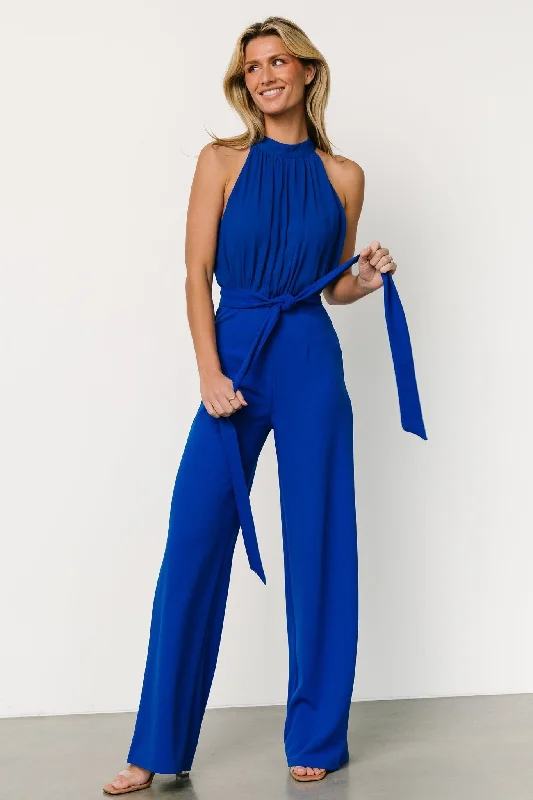 Sleeveless Women Dress in Bright Colors for Summer PartiesSleeveless Women Dress in Bright Colors for Summer PartiesErin Jumpsuit | Cobalt