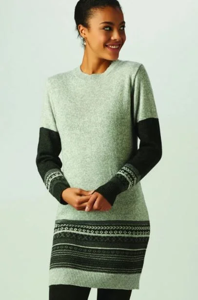 Strapless Women Dress with a Built - in Bra for Comfort and SupportLight Grey Sweater Dress