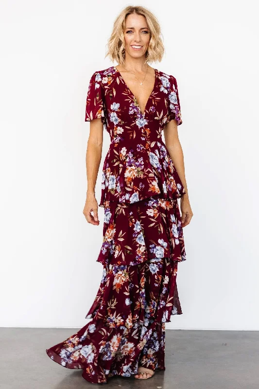 Mermaid - Style Women Dress with a Fitted Silhouette for Special OccasionsMermaid - Style Women Dress with a Fitted Silhouette for Special OccasionsMontaigne Ruffle Maxi Dress | Mulberry Floral