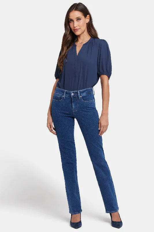 Bootcut women jeans to complement various shoe stylesMarilyn Straight Jeans - Hollywood Indigo