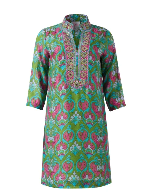 Sheath Women Dress with a Tailored Fit for a Professional LookSheath Women Dress with a Tailored Fit for a Professional LookMulti Floral Print Tunic Dress