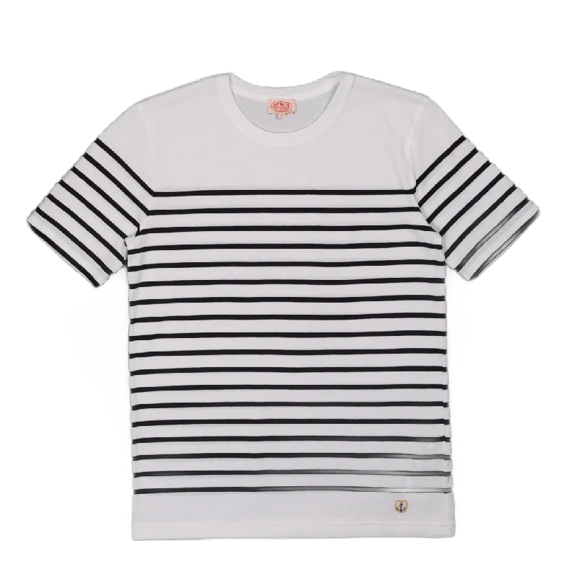 Sequined Women T Shirt for a Sparkly Night OutStriped Breton Shirt''etel'' White/navire Navy