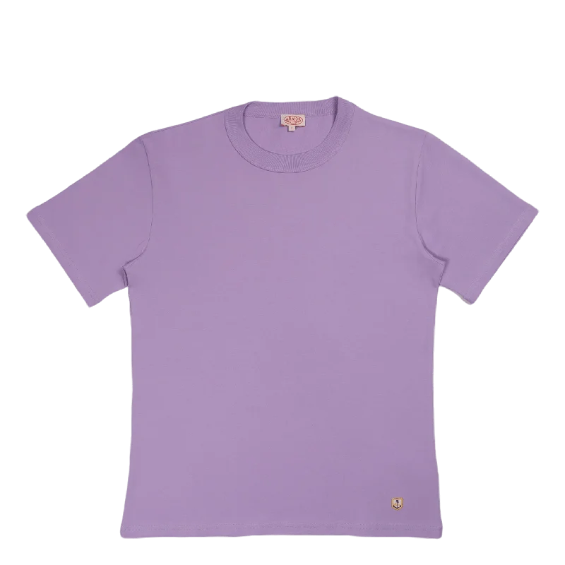 Crew Neck Women T Shirt with a Timeless DesignT-shirt Héritage Pastel Lilac