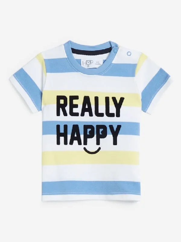 Baby HOP Light-Yellow Striped T-Shirt