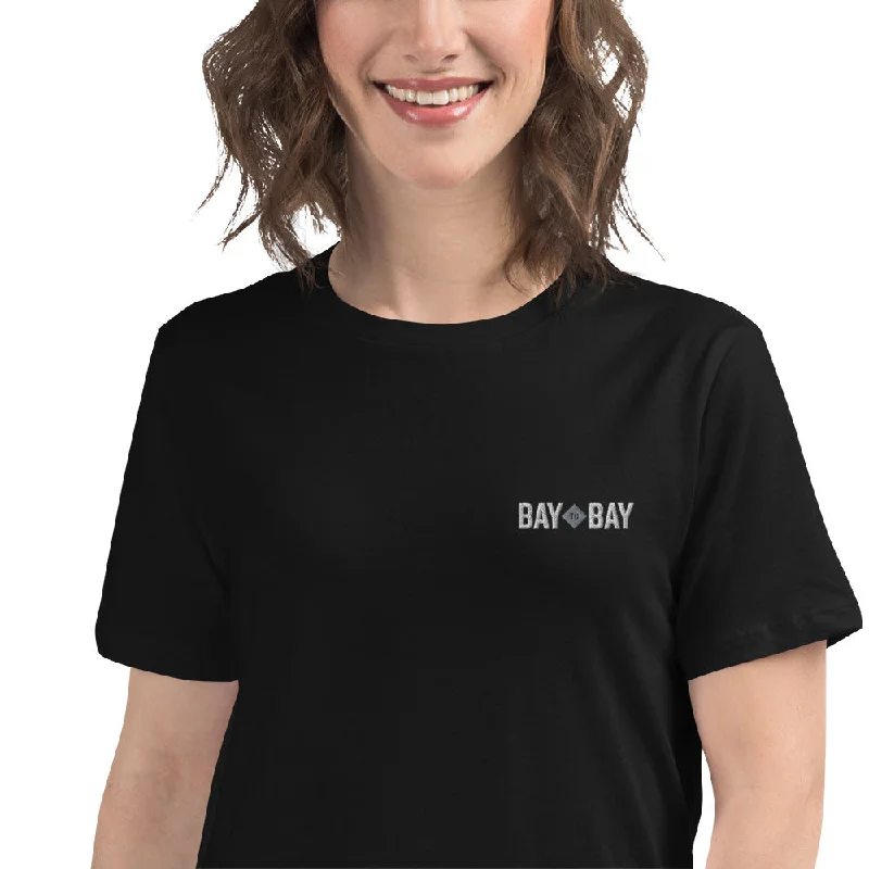 Crop Top Women T Shirt to Pair with High - Waisted BottomsBay to Bay Women's Relaxed T-Shirt