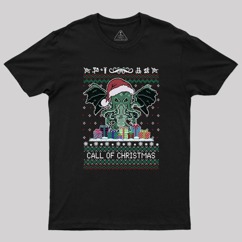 Sequined Women T Shirt for a Sparkly Night OutCall of Christmas T-Shirt