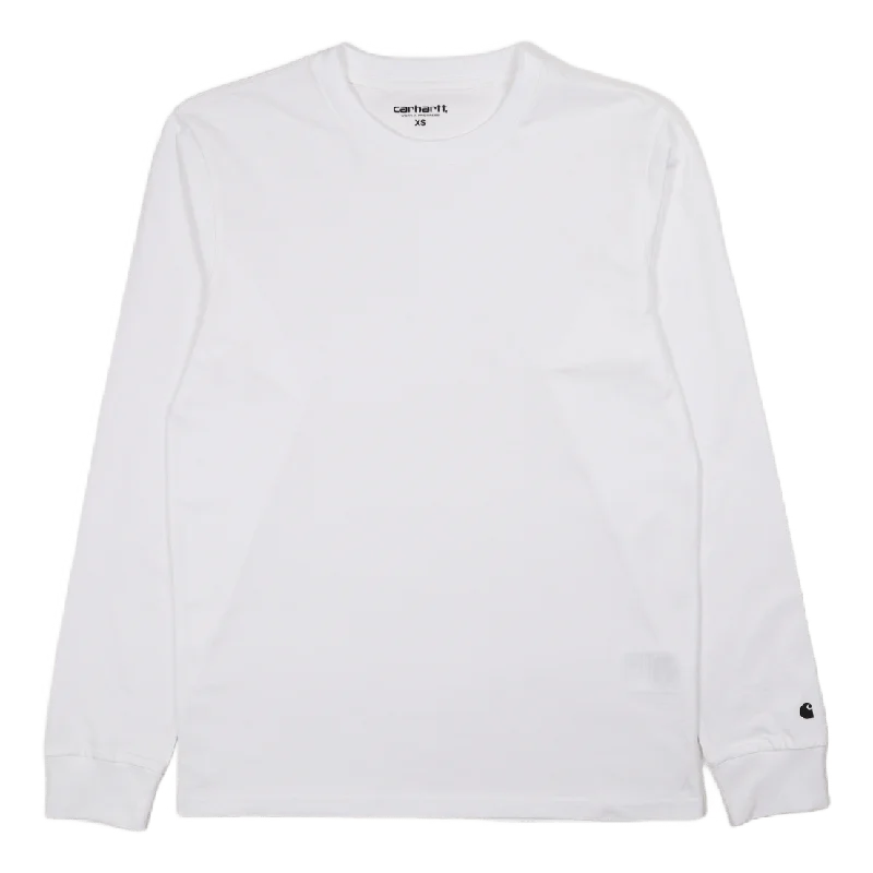 Pocketed Women T Shirt for Added FunctionalityL/s Base T-shirt White / Black