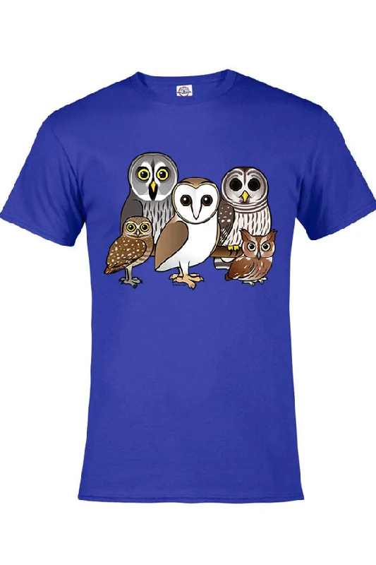 Embroidered Women T Shirt with Intricate DetailsYouth 5 Owls T-Shirt