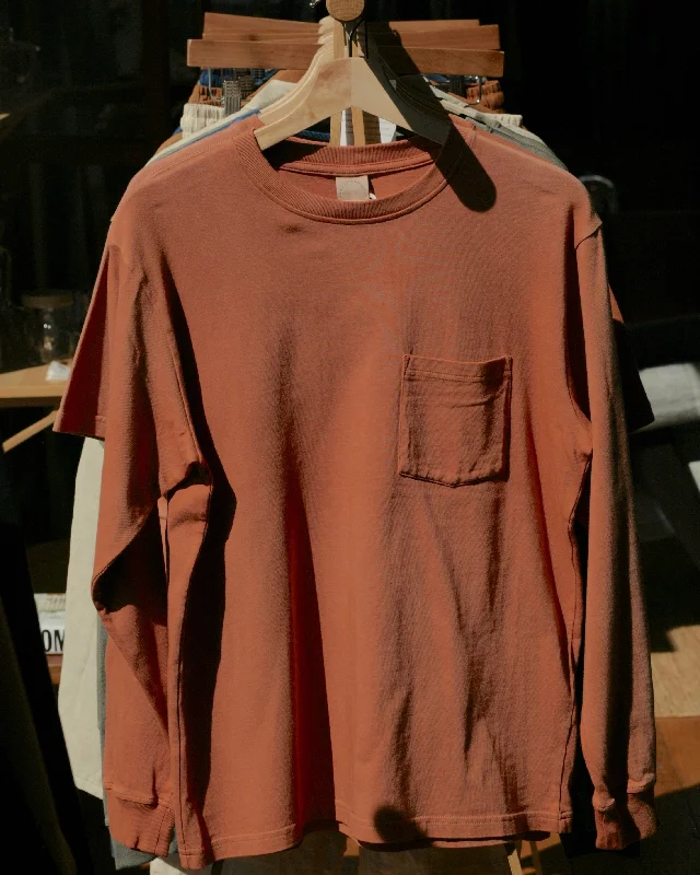 Crew Neck Women T Shirt with a Timeless DesignCotton Long-sleeve T-Shirt | Cutch & Madder Hand-dyed