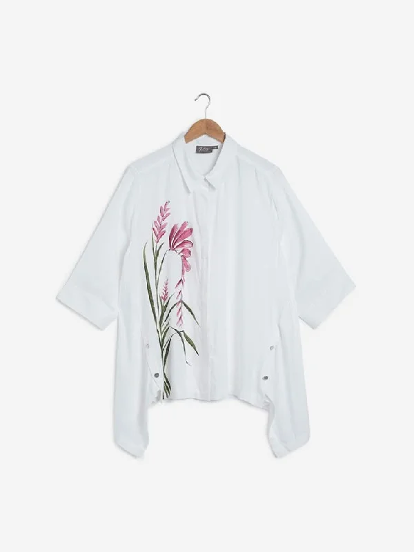 Gia White Floral Tunic