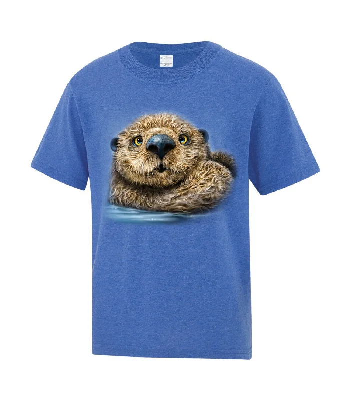 Ringer T Shirt Women with Retro - Inspired StripesYouth Otter Totem T-Shirt