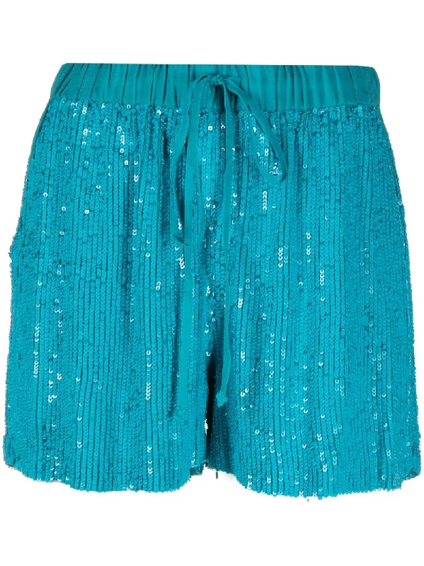 Parosh Women's Shorts Clear blue