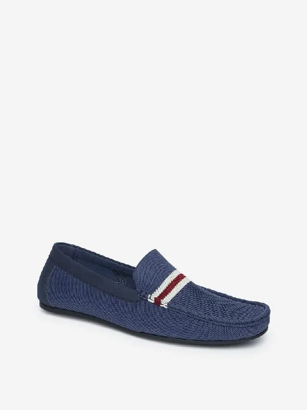 SOLEPLAY Blue Knitted Loafers