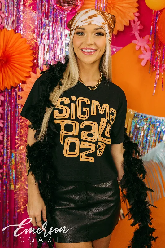 Sequined Women T Shirt for a Sparkly Night OutTri Sigma Bid Day SigmaPalooza Tee