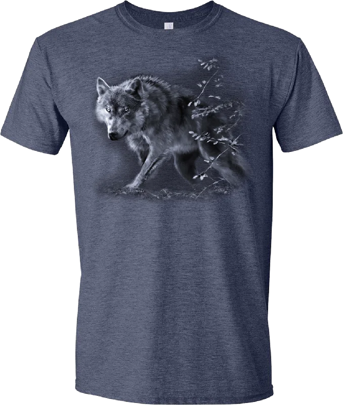 Long Sleeve Women T Shirt for Cooler WeatherAdult Wolf On The Prowl T-Shirt