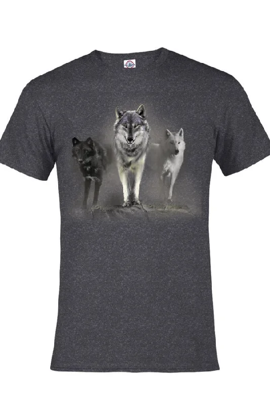 Striped Women T Shirt in a Classic PatternAdult Wolf Tribute T-Shirt (Three wolves)