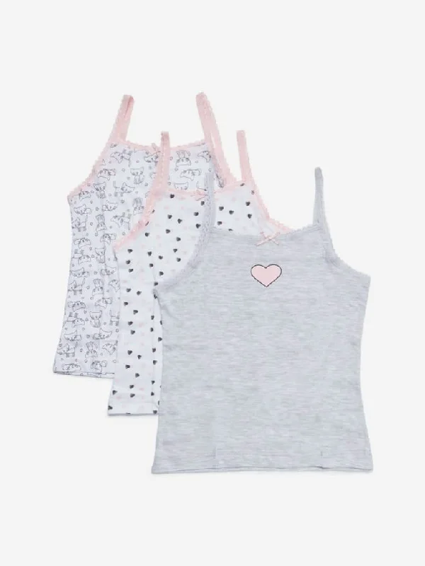 Y&F Kids Grey Camisoles Set of Three