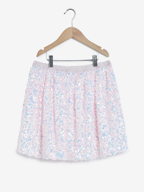 Y&F Kids Lilac Sequinned Skirt