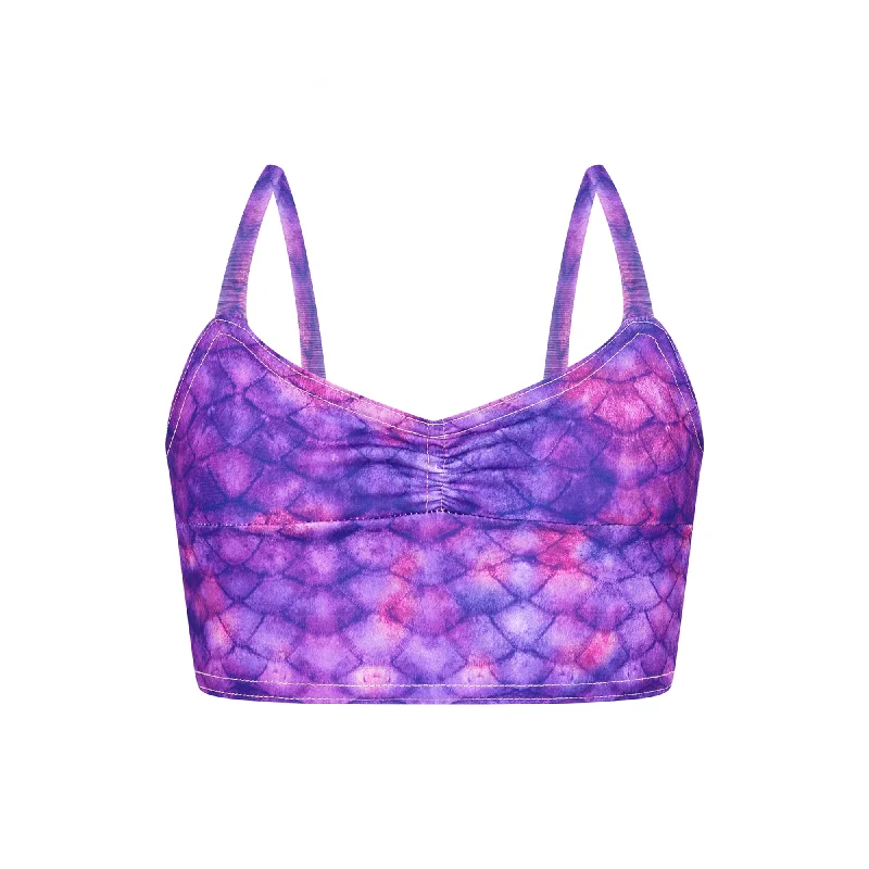 Metallic - finish bikini for a glamorous and eye - catching poolside lookPurple Surf Bikini